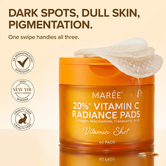 Vitamin C Pads – Fade Dark Spots & Even Skin Tone