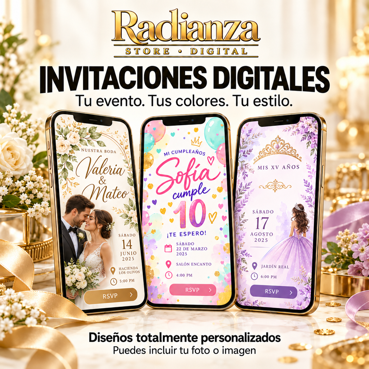 Invitaciones Digitales — Radianza Digital