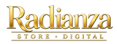 Logotipo dorado Radianza Store Digital
