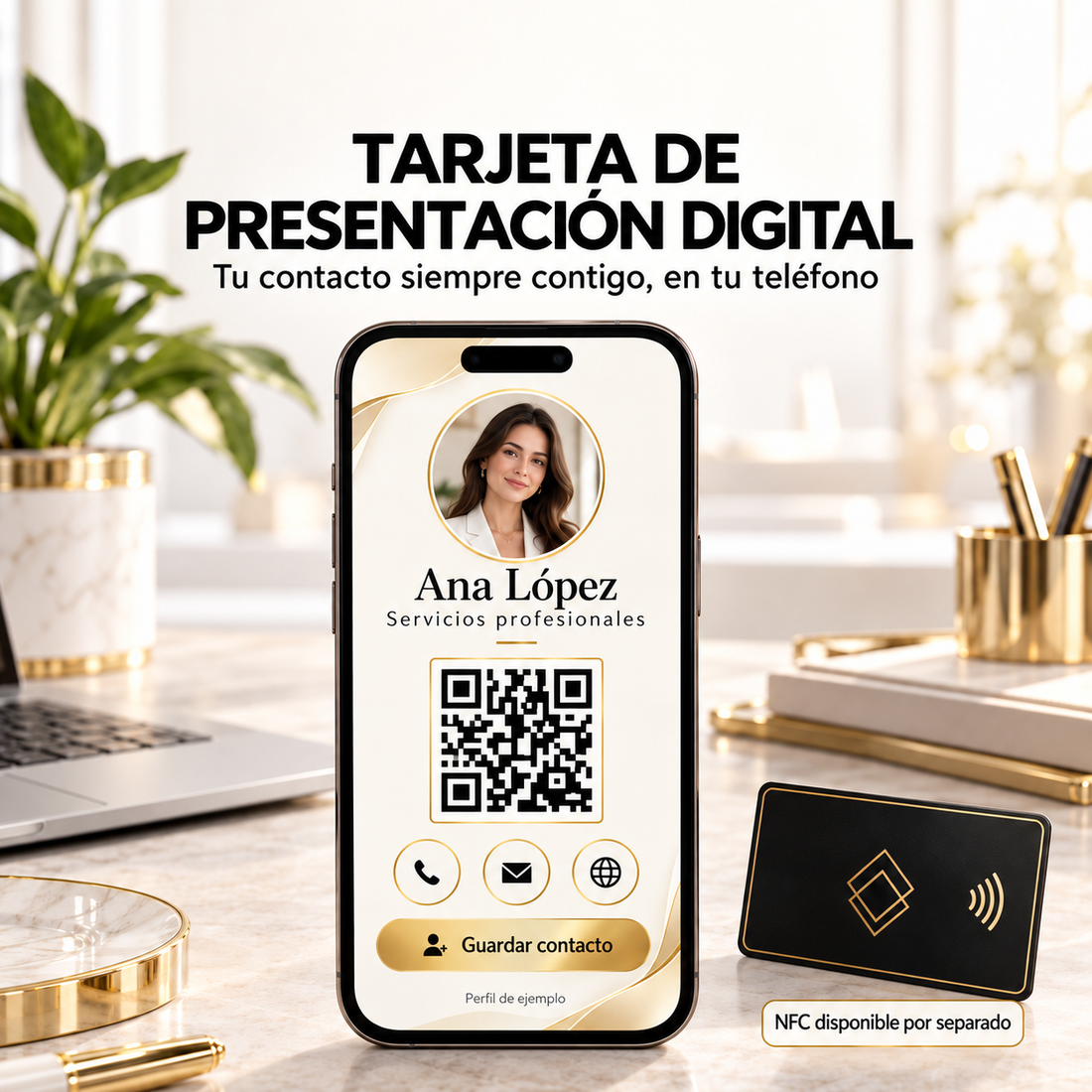Tarjeta de presentación digital — Radianza Store Digital