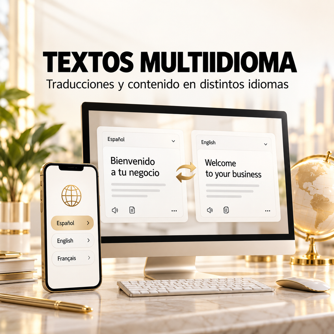 Traducciones y textos multiidioma — Radianza Store Digital
